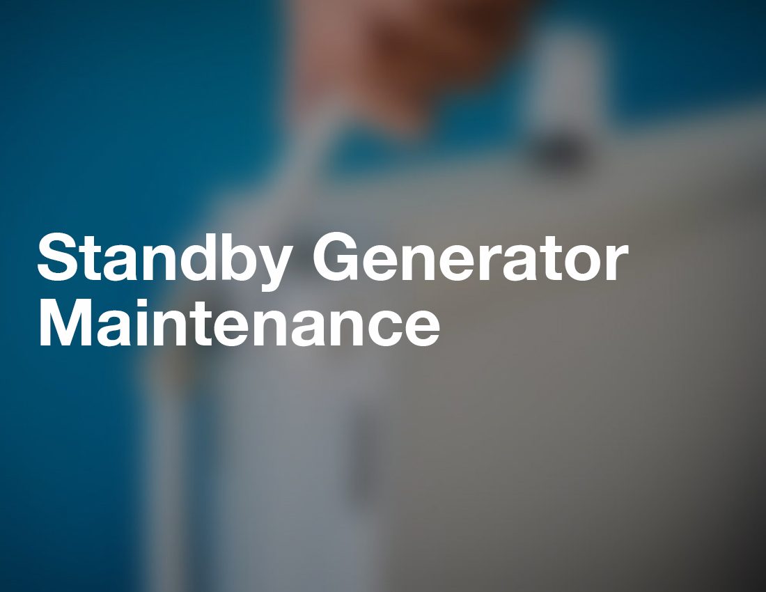 Standby generator maintenance header