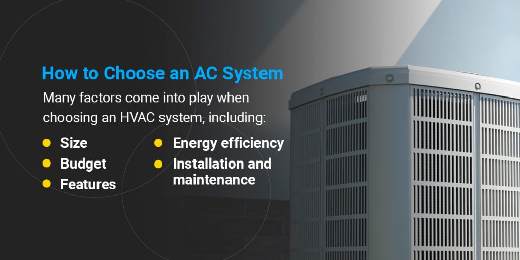 how to choose an AC system