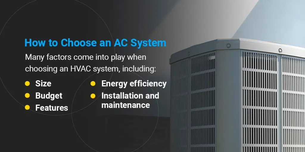 how to choose an AC system